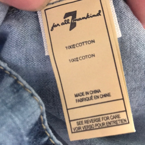 7 for all mankind | toddler denim top size 2T - Picture 6 of 6